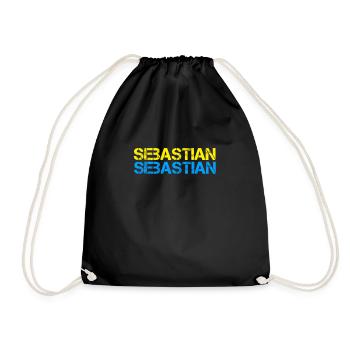 Sebastian - Turnbeutel - Schwarz - Vorne