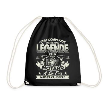 Motard Cadeaux - Sac de sport léger - noir - Devant