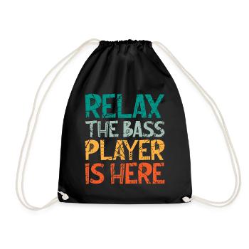 Bass guitarist bass player bass player - Drawstring Bag - black - Front