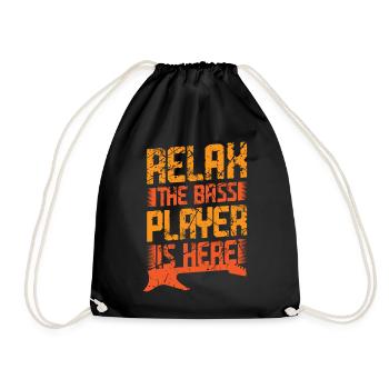 Bass guitarist bass player bass player - Drawstring Bag - black - Front