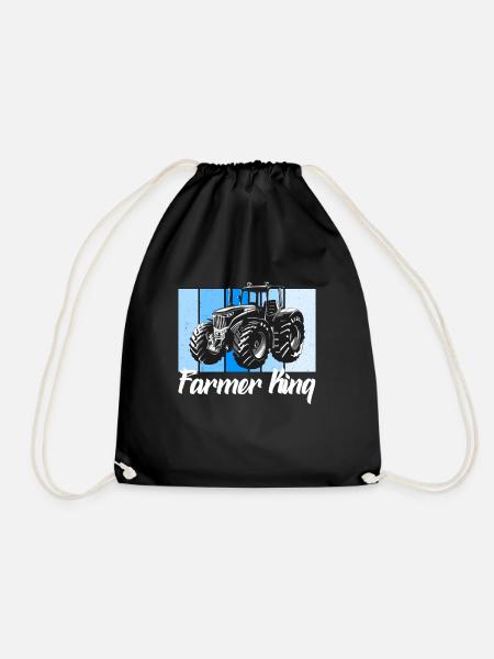 Farmer king - Turnbeutel - Schwarz