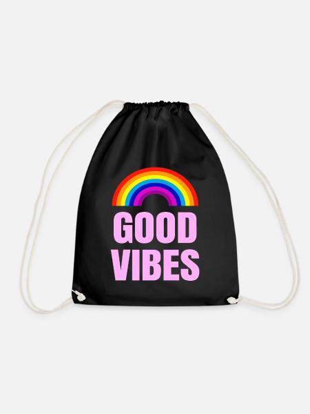 Good Vibes - Turnbeutel - Schwarz