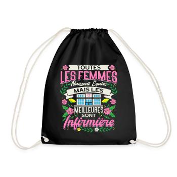 Infirmière Scolaire Humour Cadeaux - Sac de sport léger - noir - Devant