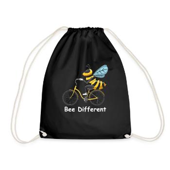 Abeille vélo différent abeille abeille cycliste - Sac de sport léger - noir - Devant