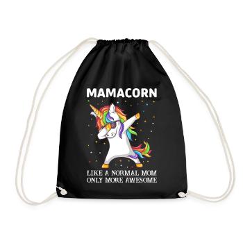 Mamacorn - Drawstring Bag - black - Front