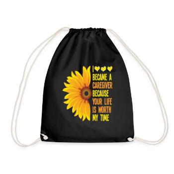 Soignant Tournesol Rengaine Cadeau - Sac de sport léger - noir - Devant