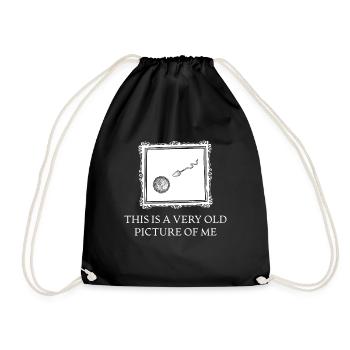 Funny Saying Gift - Drawstring Bag - black - Front