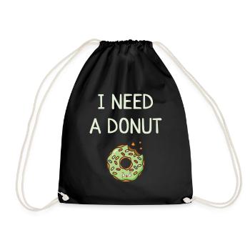 Donut - Sac de sport léger - noir - Devant