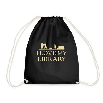 Livre Lire les livres Sort bibliothèque - Sac de sport léger - noir - Devant