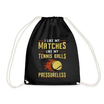Tennis Tennis Raquette Jeu Sport Cadeau - Sac de sport léger - noir - Devant