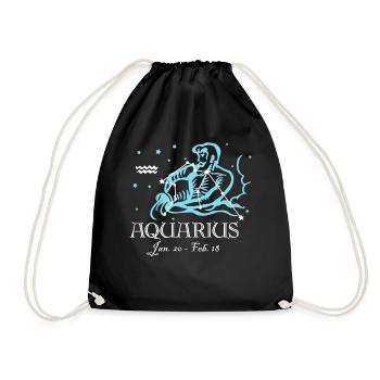 Verseau la constellation du porteur d’eau - Sac de sport léger - noir - Devant