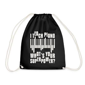 Piano teachers - Drawstring Bag - black - Front