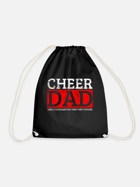 Cheer Dad Cherleader - Drawstring Bag - black