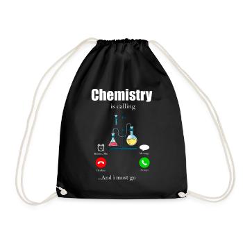 Chimie Tableau périodique Molécule Atome Biochimie - Sac de sport léger - noir - Devant