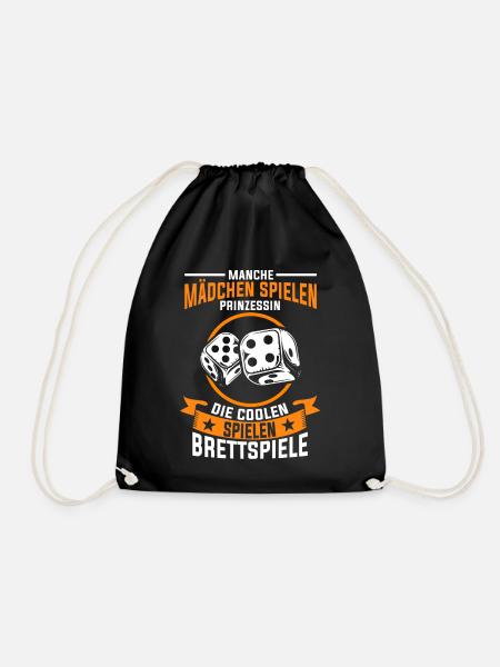 Brettspiele Mädchen - Turnbeutel - Schwarz