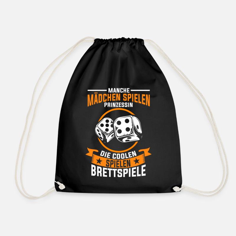Brettspiele Mädchen - Turnbeutel - Schwarz