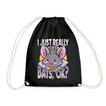 Je suis Juste Really Like Bats, d’accord ? Les amoureux de la chauve-souris - Sac de sport léger - noir - Devant