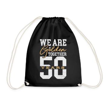 Nous sommes un couple d’or 50 Ensemble - Sac de sport léger - noir - Devant