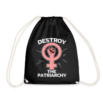 Féministe féministe cadeau feminist - Sac de sport léger - noir - Devant