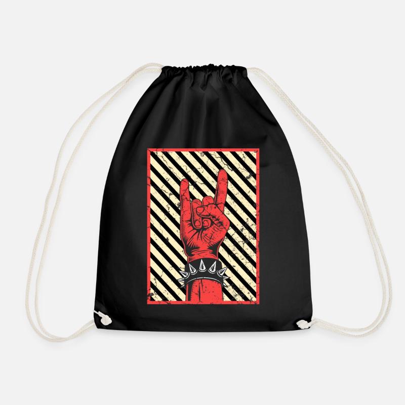 Vintage Punkrock Punks Punk - Turnbeutel - Schwarz