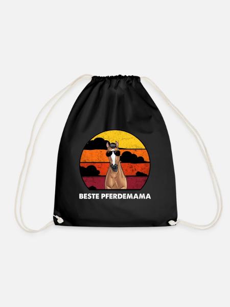 Beste Pferdemama Horse Mom - Turnbeutel - Schwarz