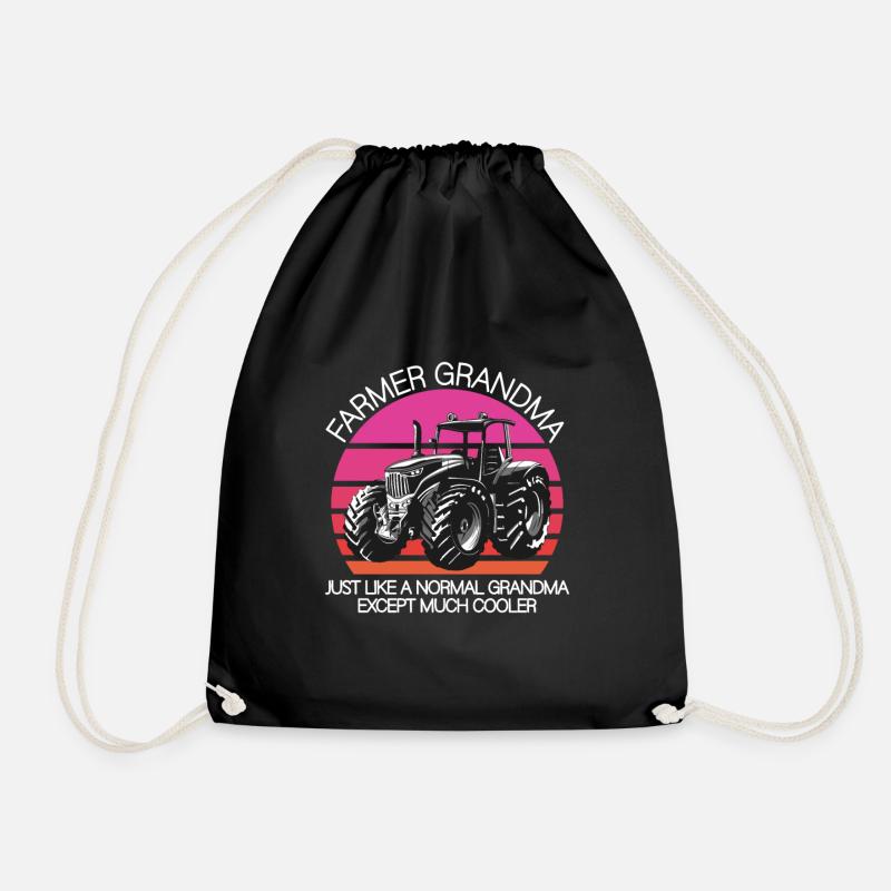 Farmer Grandma - Turnbeutel - Schwarz