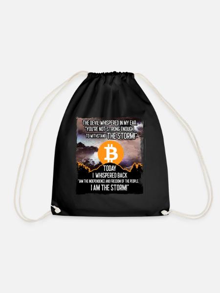 Bitcoin Storm - Turnbeutel - Schwarz