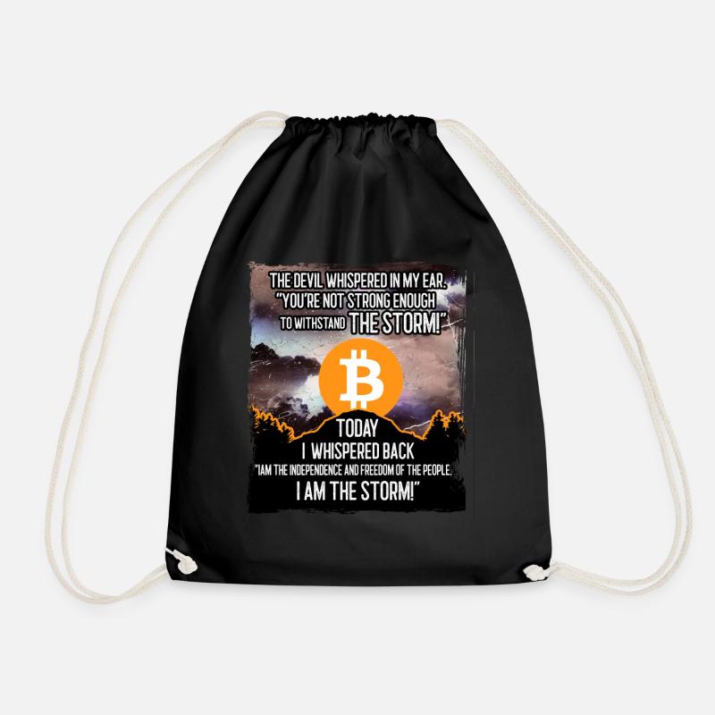 Bitcoin Storm - Turnbeutel - Schwarz