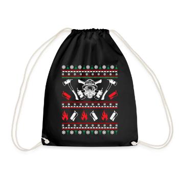 Pompiers Ugly Christmas - Sac de sport léger - noir - Devant