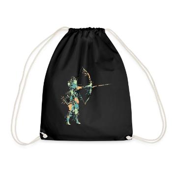 archery - Drawstring Bag - black - Front