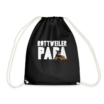 Rottweiler Papa - Drawstring Bag - black - Front