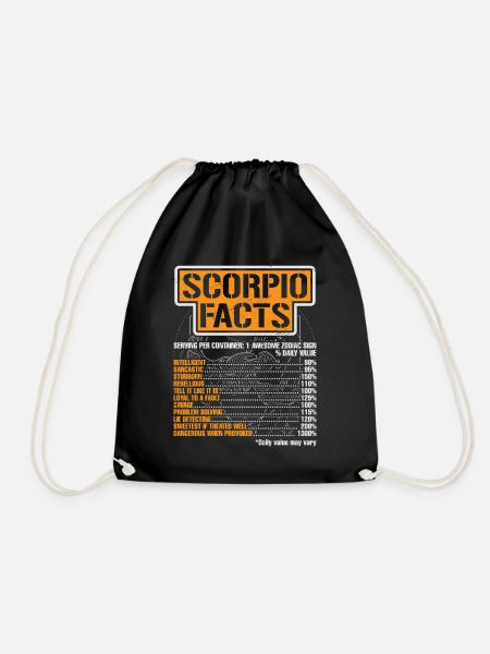 Sternzeichen Skorpion - Turnbeutel - Schwarz