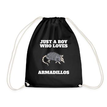 Juste un garçon qui aime les armadillons - Sac de sport léger - noir - Devant