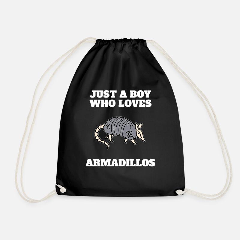 Nur Ein Junge, Der Gürteltiere Armadillos liebt - Turnbeutel - Schwarz