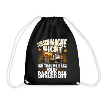 Bagger - Turnbeutel - Schwarz - Vorne