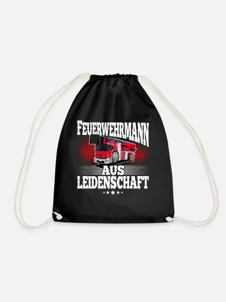 Feuerwehrmann - Turnbeutel - Schwarz