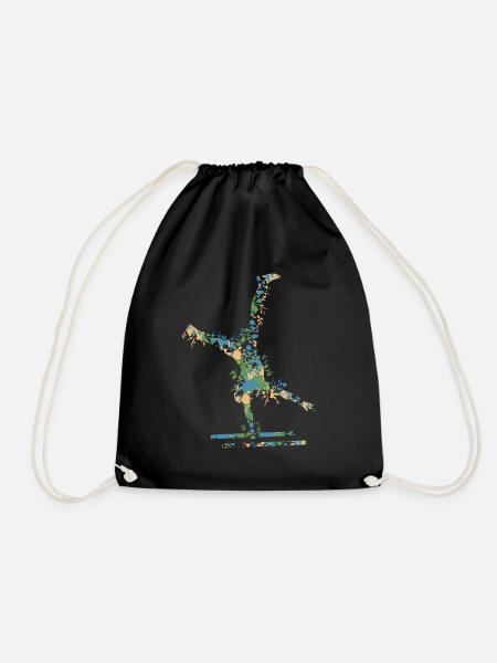 Calisthenics - Drawstring Bag - black