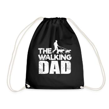 Le chien marche le chien - Sac de sport léger - noir - Devant