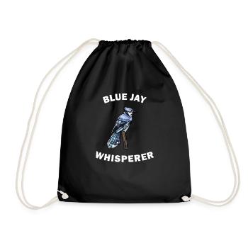 Drôle de blue-geais Blue Jay chuchoteur - Sac de sport léger - noir - Devant