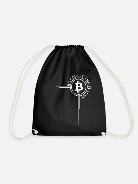 Bitcoin Kreuz Bitcoin Is The Future Kryptowährung - Turnbeutel - Schwarz