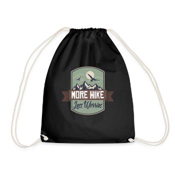 Randonnées montagnes Nature alpinisme Alpinisme forêt - Sac de sport léger - noir - Devant