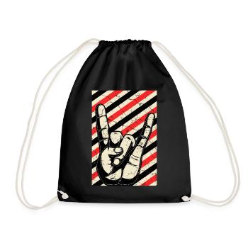 Vintage Punk Rock Punks Punk - Drawstring Bag - black - Front