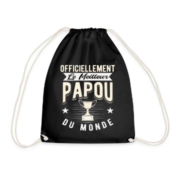 Meilleur Papour Du Monde Cadeaux - Sac de sport léger - noir - Devant