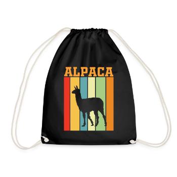 Alpapaka Jeu de couleurs rétro - Sac de sport léger - noir - Devant