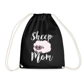 mouton mouton maman mère - Sac de sport léger - noir - Devant