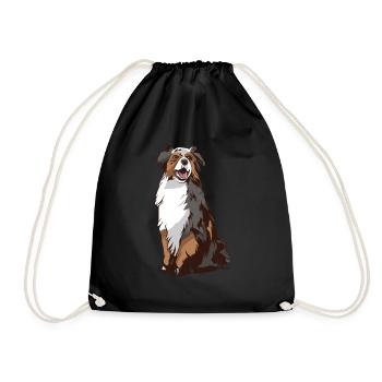 Amoureux des chiens de Bernhard Australian Shepherd - Sac de sport léger - noir - Devant