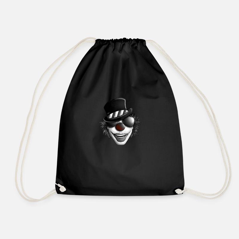 Clown mit Sonnenbrille - Turnbeutel - Schwarz