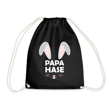 Papa Lapin de Pâques Lapin de Pâques Fête de Pâques - Sac de sport léger - noir - Devant