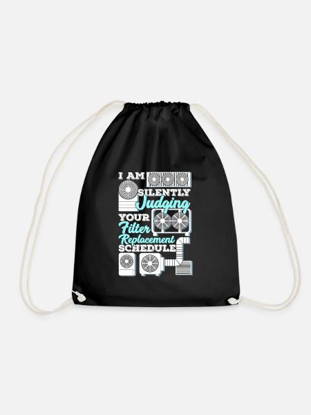 Klimatechnik Job Lustiges Klimatechniker Geschenk - Turnbeutel - Schwarz