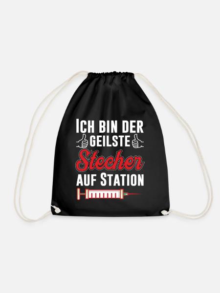 Ich bin der geilste Stecher auf Station Pfleger - Turnbeutel - Schwarz